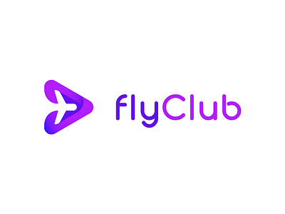 Logo for Air traffic app club fly logo logo design plane