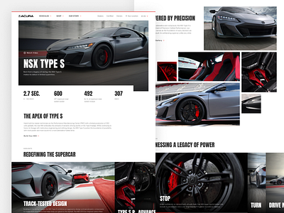 Acura NSX Landing Page