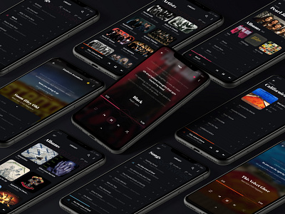 Music Player concept daily ui design figma flat minimal mobile music player typography ui ux