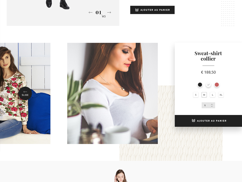 Template Online Clothing Store by Audrey Brouir on Dribbble