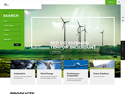 Template Fiber Experts career products search webdesign