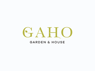 Garden & House Logo branding concept design logo