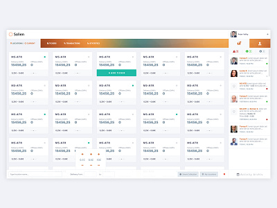 Solien Dashboard | Locations css dashboard html js ui
