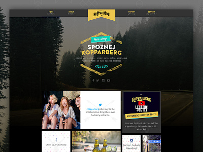 Kopparberg Microsite webdesign