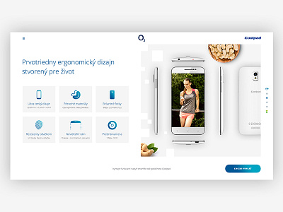 O2 Coolpad microsite webdesign