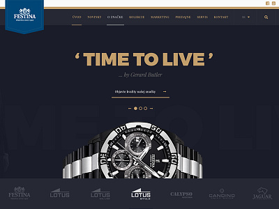 Festina Slovakia -Wip watch webdesign