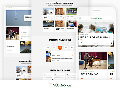 Nadacia VUB nadacia vub webdesign