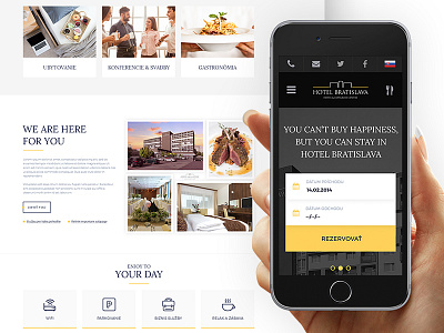 Hotel Bratislava hotel ui webdesign