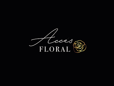 Logo-Acces Floral branding design graphic design icon illustration label labeldesign logo