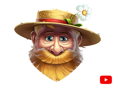 Farmer (Best-Lock) 2d art characters farmer flower iamjoka illustrations photoshop tutorial video wacom youtube