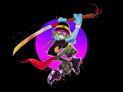 Samurai 2d art characterdesign characters illustration jordan kicks photoshop samurai wawom wu wu tang