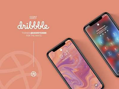 Hey Dribbble! abstract debut design graphic design liquid marble textures mobile pattern procreate ui