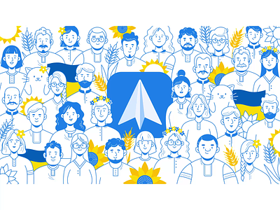 We are community 🇺🇦 animation app cat cats character characters community graphic design ios ipad iphone mac macos mail motion graphics people productivity readdle spark ukraine