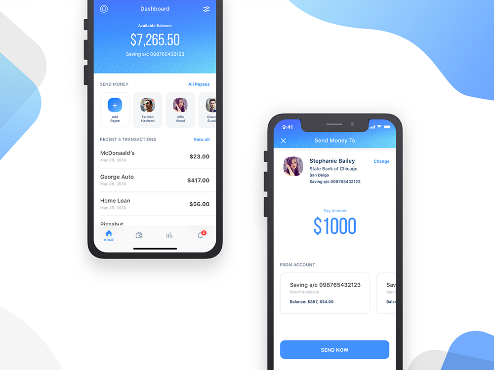 Banking Send Money By Lambdezine On Dribbble Banking Send Money By Lambdezine On