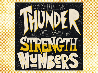 GROUNDS hand lettering ipad lettering lyric music procreate punk solidarity type typedesign unity