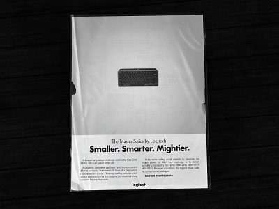 Logi Smaller Smarter Mightier Mock Ad adobe branding design design inspiration digital figma graphicdesign illustration illustrator photoshop poster posterdesign print retro typography ui design user experience user interface ux design vintage