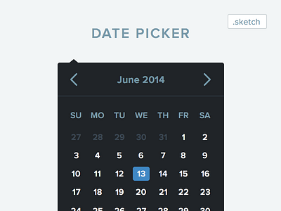 Sketch Date Picker Download date datepicker design download flat forms free input resource sketch ui
