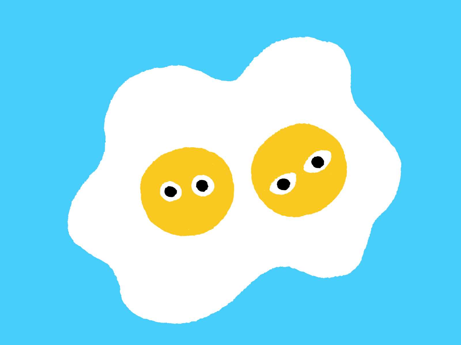 Eggs animated gif animation blinking eggs eyes illustration