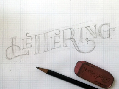 Lettering Sketch lettering pencil