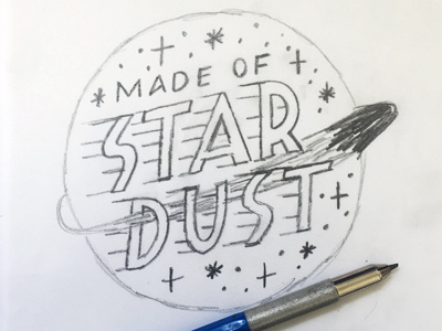 Stardust Sketch pencil sketch space stardust wip