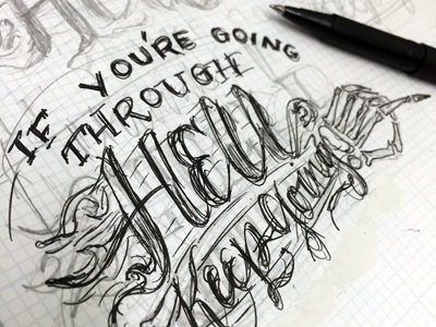 Going Through Hell Sketch By Kimberlymunn On Dribbble