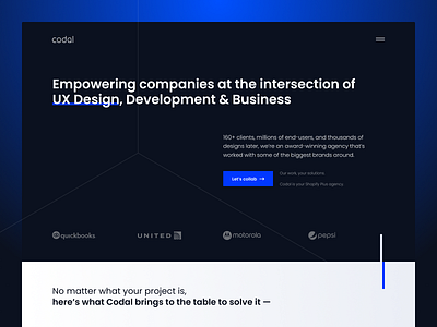 Codal — Website by Przemysław Kosiński for tonik on Dribbble