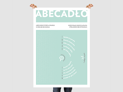 Poster - abecadło abc alphabet poem polish poster