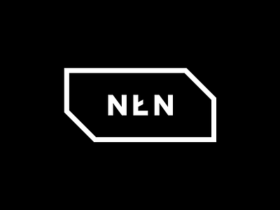 NŁN black logo nln nłn typo uppercase