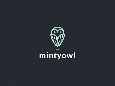 Minty Owl - logo logo minty owl