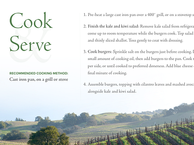 Vinoburger iBook Layout cookbook ibook ibooks jenson sonoma