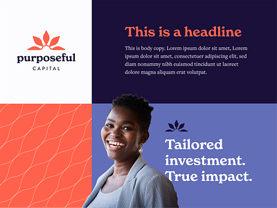 Purposeful Capital Branding Swatch brand branding capital design finance graphic design identity investment logo