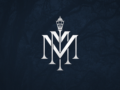 Marigny Management Monogram design icon identity logo m marigny mm monogram new orleans serif