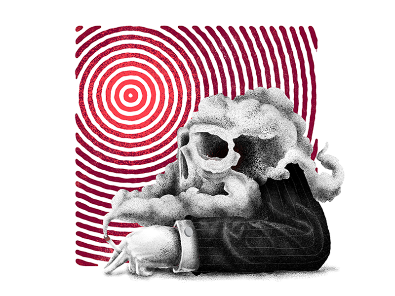 The Tycoon procreate stippling digital illustration art texture digital design illustration
