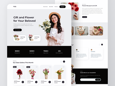 Gift and Flower Shop Landing Page