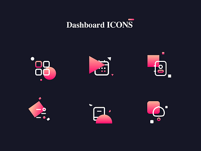 Dashboard ICONS ui ux 动画 卷筒纸 向量 品牌 商标 图标 应用 插图 活版印刷 设计