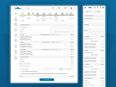 Cargo transport managing app