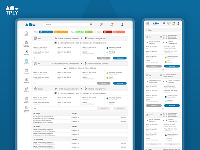 Cargo transport managing app