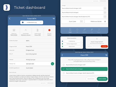 Facility management - Ticket dashboard