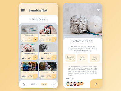 Handcrafted Mobile App