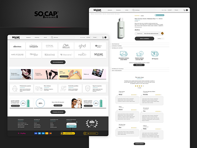 Web Interface Design - Ecommerce SoCap - Magento2 app design beauty checkout credit card design ecommerce ecommerce design flat mobile ui ui uiux ux web shop