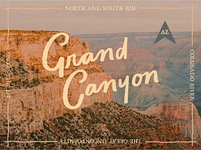 Grand Canyon Postcard arizona grand canyon handlettering postcard weeklywarmup