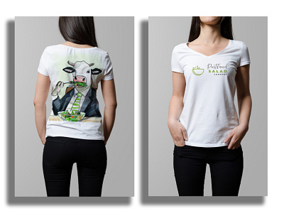 Portland Salad Company Merch brand and identity branding design designvegan logo vegan