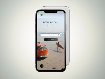 Design Vegan Travel App design illustration travel app ui vegan