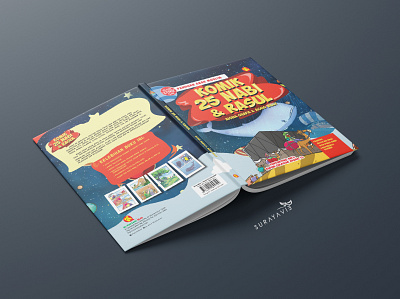 Book Design: Komik 25 Nabi & Rasul book book cover book cover design design graphic design illustration layout vector