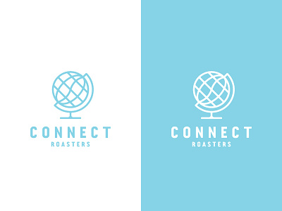 Brand concept for Connect Roasters branding coffee connect globe identity launch logo logo mark rosters