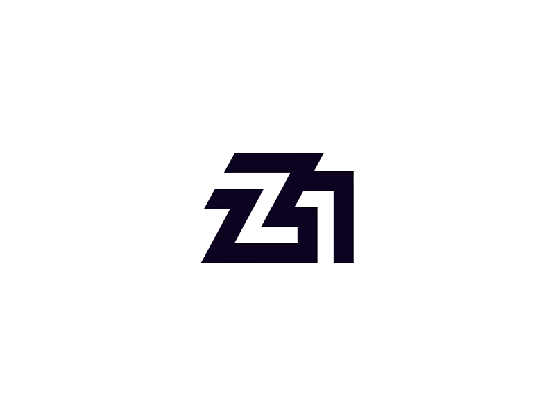Z1 Branding - Logo loader animation black and white branding design loader logo z1