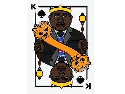 Themed Card deck sample: King of Spades v.1 african card deck cards illustration king spade