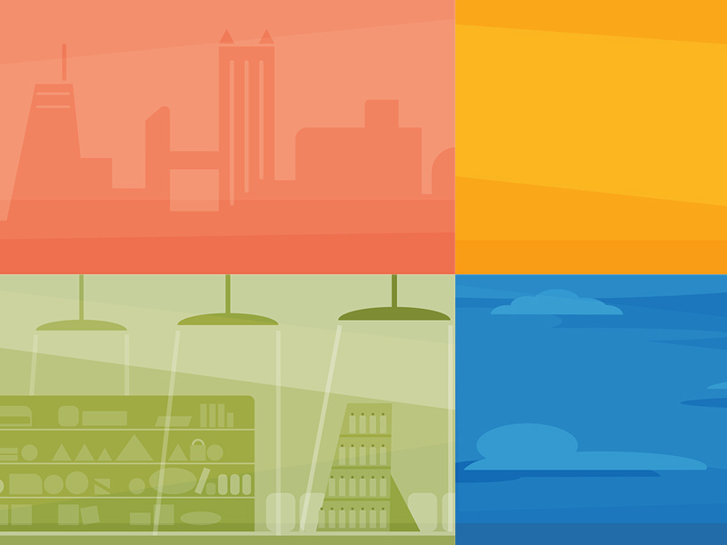 Simple Backgrounds scenery illustration freelance digital simple vector color backgrounds