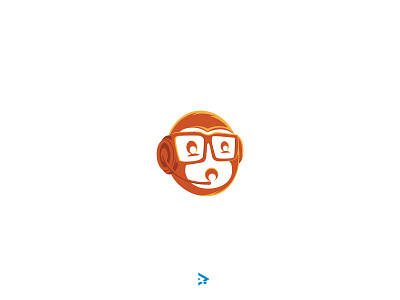 Monkey icon illustration logo monkey rantaucreative