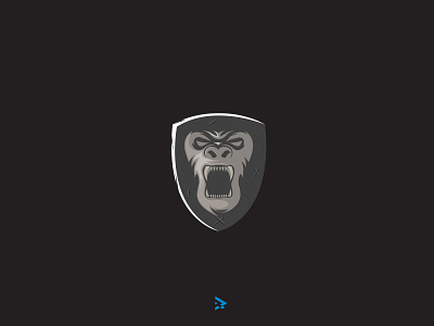 Kingkong Shield logo design icon illustration kingkong logo rantaucreative shield